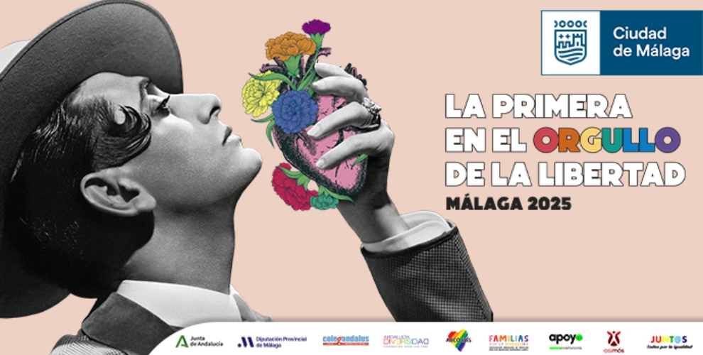 CARTEL ORGULLO LGTB 2025 CIUDAD DE MALAGA